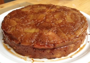 Recipe: Rhubarb Cake with Orange Muscavado Caramel